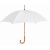 Paraplu met houten handvat (Ø 104 cm) wit