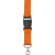 Polyester keycord met veiligheidssluiting oranje
