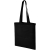 Katoenen tas met lange hengsels (100 g/m²) zwart