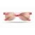 Klassieke zonnebril met spiegelglazen (UV400) rood