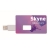 Creditcard USB stick flash 4 GB wit