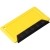 IJskrabber met rubber in creditcardformaat geel