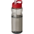 H2O Eco sportfles met tuitdeksel (650 ml) charcoal/rood