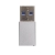USB A naar USB C adapter zilver