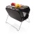 Deluxe draagbare barbecue in koffer zwart