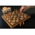 Luxe houten opvouwbare schaakset bruin