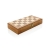 Luxe houten opvouwbare schaakset bruin