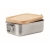 RVS lunchbox (750 ml) hout