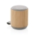 Bamboe en fabric 3W draadloze speaker bruin