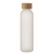 Matglazen fles (500 ml) transparant wit