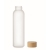 Matglazen fles (500 ml) transparant wit