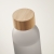 Matglazen fles (500 ml) transparant grijs