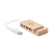 Bamboe USB hub 4 poorten hout