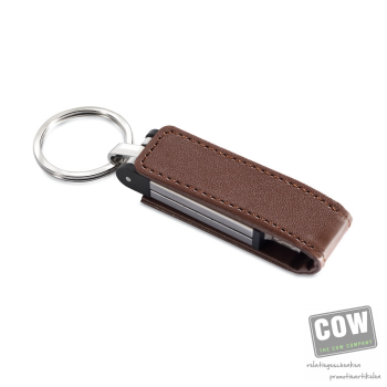 Afbeelding van relatiegeschenk:Magring Memory stick in leren hoes 1GB