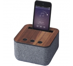 Shae Bluetooth® luidspreker van stof en hout bedrukken