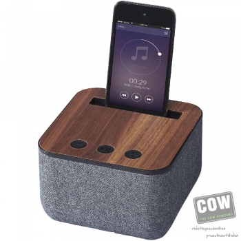 Afbeelding van relatiegeschenk:Shae Bluetooth® luidspreker van stof en hout