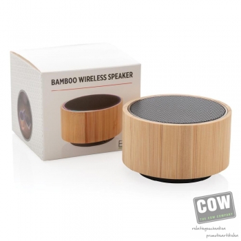 Afbeelding van relatiegeschenk:Bamboo 3W draadloze speaker
