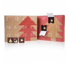 Adventskalender TriColor - Chocolade Adventskalender met chocolade bedrukken