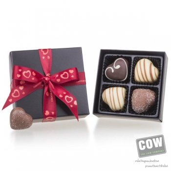 Afbeelding van relatiegeschenk:ChocoHeart - Hart van chocolade - Pralines Hartvormige pralines