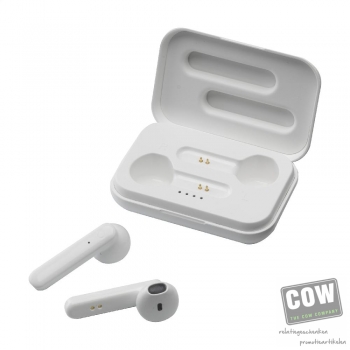 Afbeelding van relatiegeschenk:Sensi TWS Wireless Earbuds in Charging Case oortjes