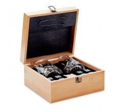 Luxe whiskey set in bamboe box bedrukken