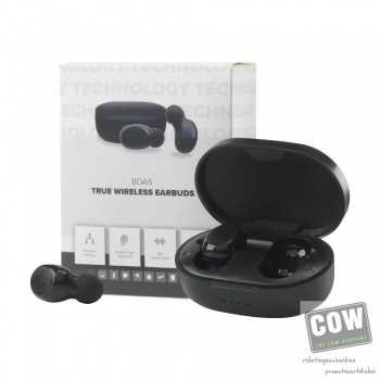 Afbeelding van relatiegeschenk:Boas TWS Wireless Earbuds in Charging Case oortjes
