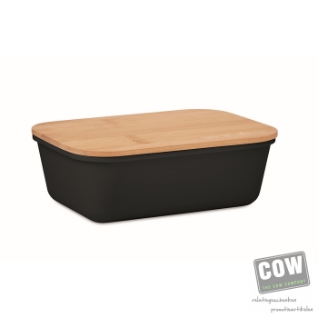 Afbeelding van relatiegeschenk:Lunchbox met bamboe deksel
