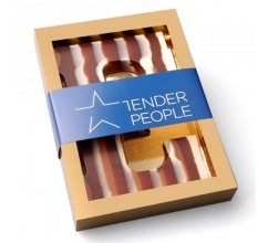 Chocoladeletter marmer met bedrukte banderol bedrukken