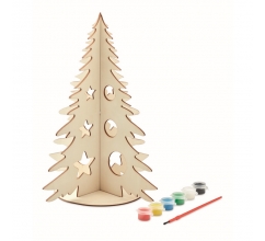 DIY houten kerstboom bedrukken
