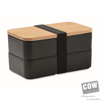 Afbeelding van relatiegeschenk:Lunchbox in PP en bamboe deksel