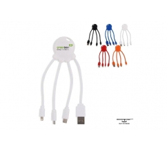 2087 | Xoopar Eco Octopus Charging cable bedrukken