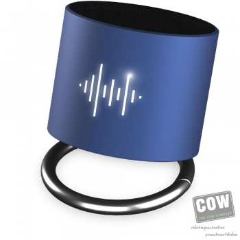 Afbeelding van relatiegeschenk:SCX.design S26 speaker 3W voorzien van ring met oplichtend logo