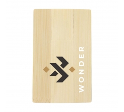 CreditCard USB Bamboo 64 GB bedrukken