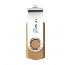 USB Twist Bamboo from stock 8 GB bedrukken