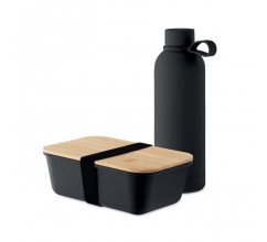 Cadeauset lunchbox en fles bedrukken