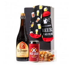 Kerstpakket - La Trappe met Sokken bedrukken